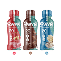 Strawberry Banana, Dark Chocolate, Smooth Vanilla Protein Shake Variety Pack