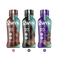 Dark Chocolate, Cold Brew Coffee, Cookies and Creamless Protein Shake Variety Pack